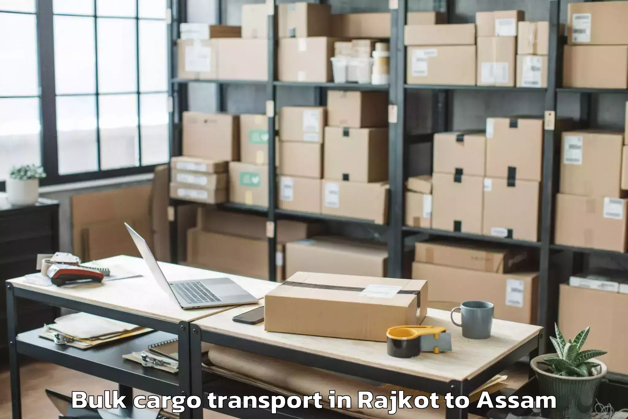 Professional Rajkot to Bagribari Pt Bulk Cargo Transport